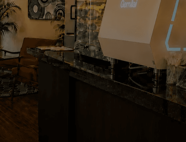A table set for an event at RHR Kitchen
